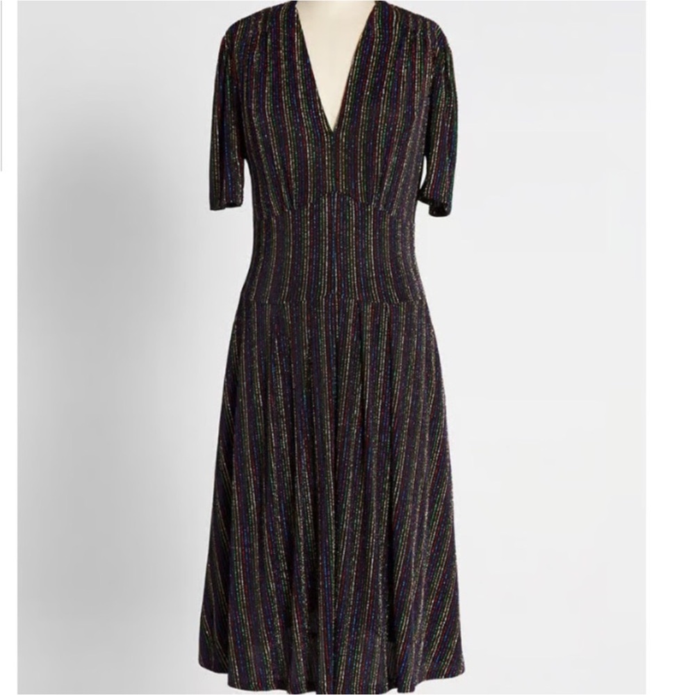 NWT St Geraldine Rainbow Rendezvous Retro Midi Dress
